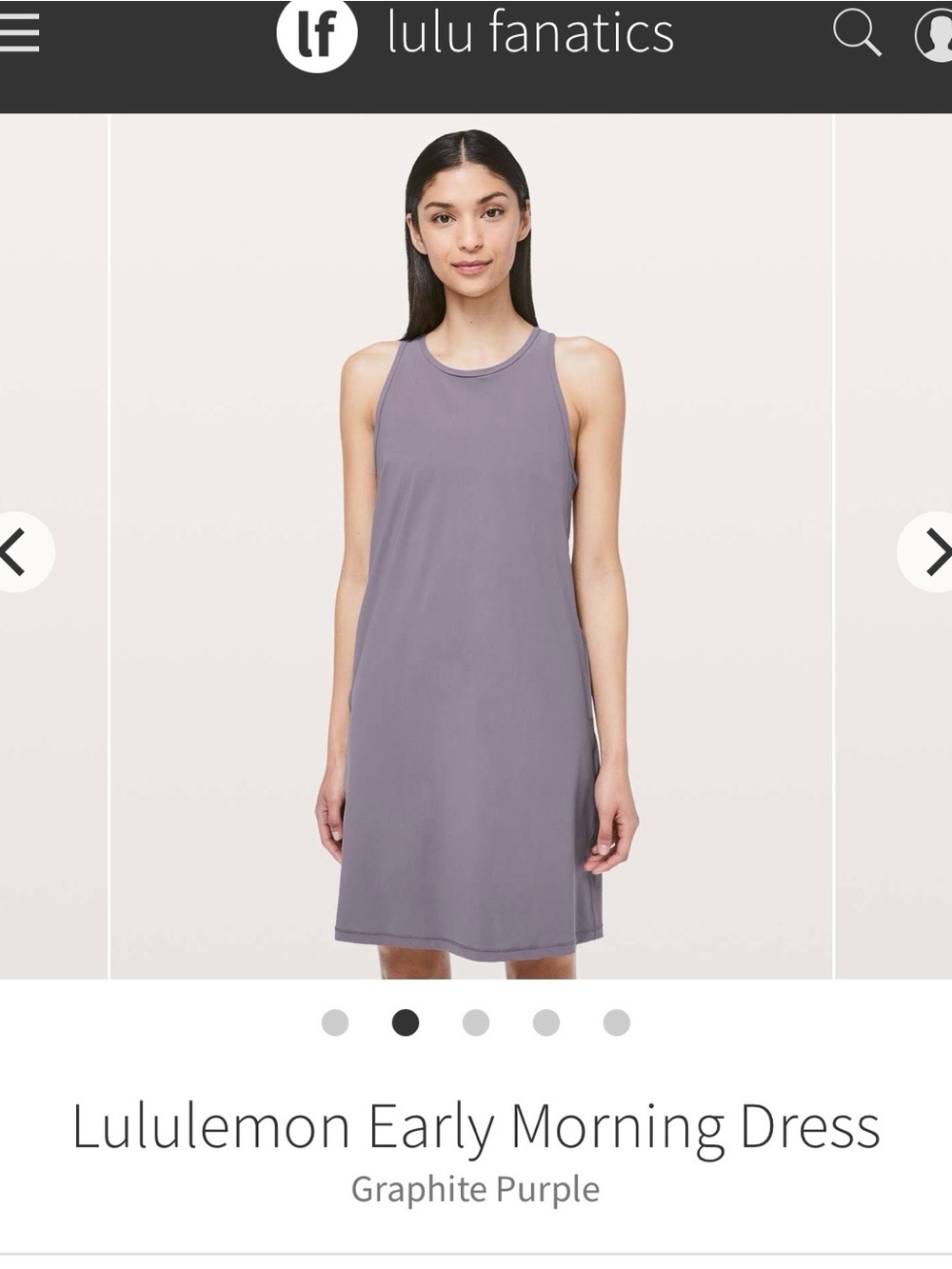 lululemon Early Morning Sleeveless Mini Dress